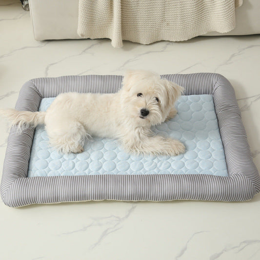 HKM-3109821 Pet Cool Ice Silk Dog Nest in Multiple Color Options and Sizes