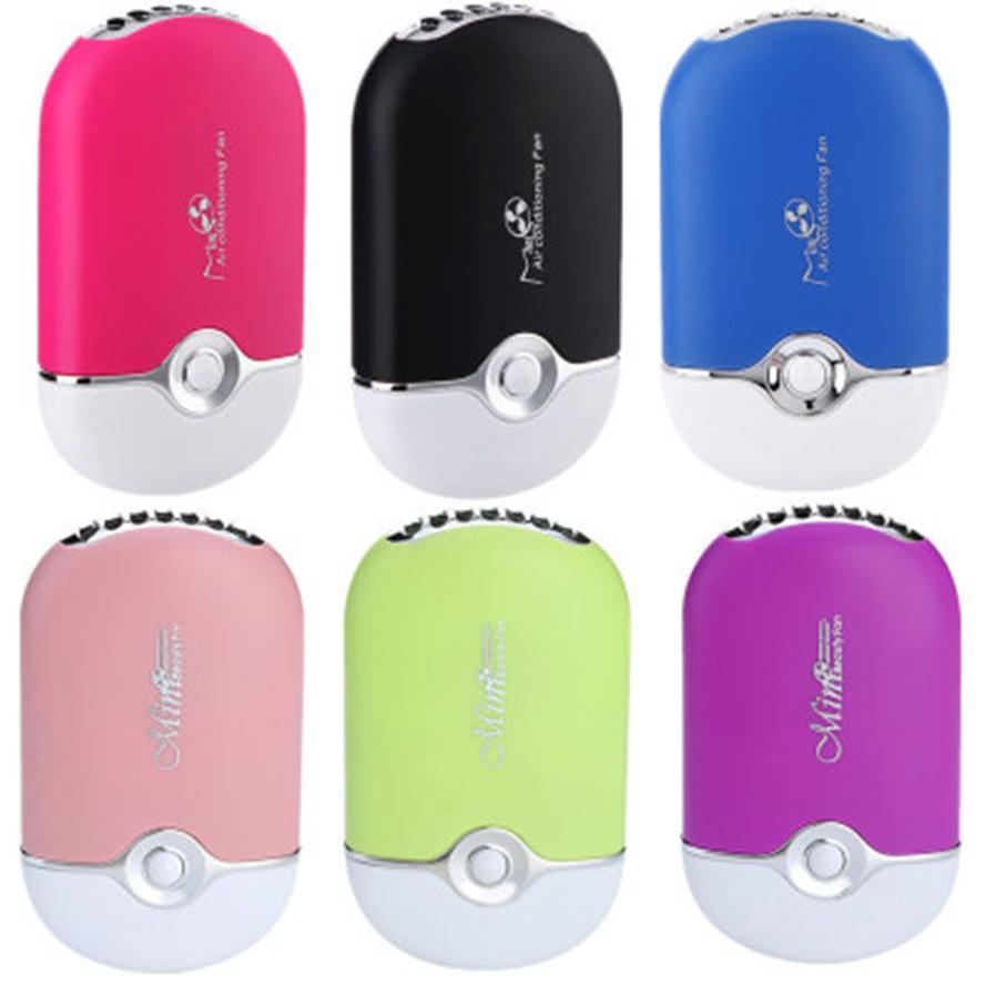 HKM-310995 Mini Pocket Air Conditioner Fan with Adjustable Cooling Mode and Water-Cooled Sponge for Personal Use