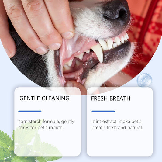 HKM-3110077 Pet Dental Cleaning Powder for Cats and Dogs - Effective Oral Care Solution