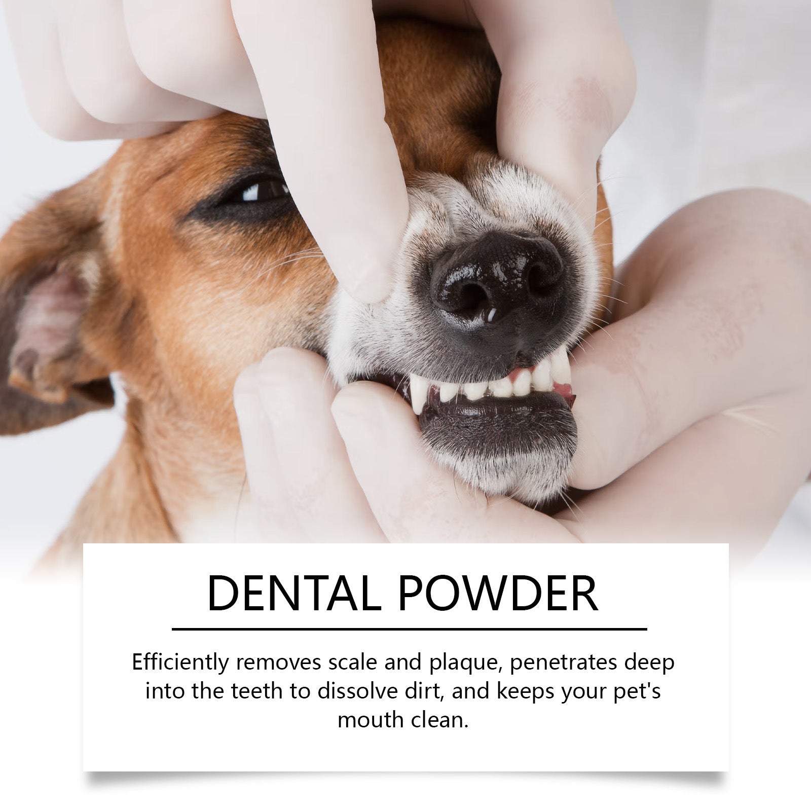 HKM-3110077 Pet Dental Cleaning Powder for Cats and Dogs - Effective Oral Care Solution