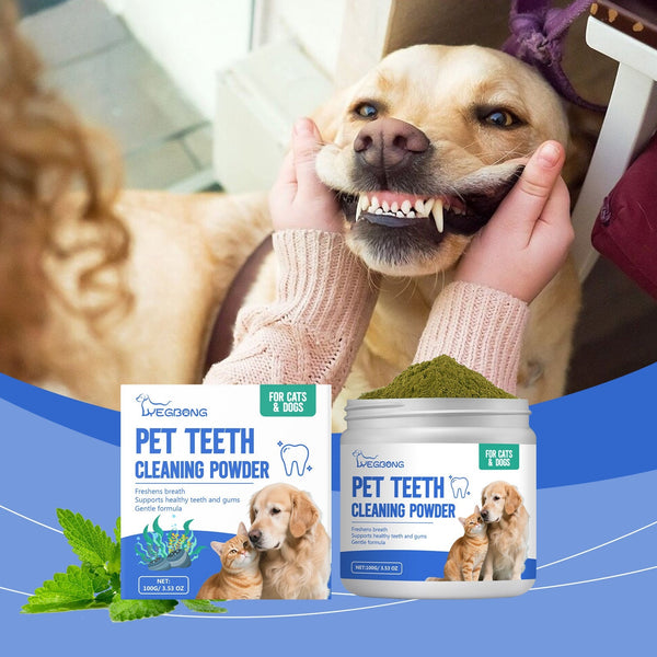 HKM-3110077 Pet Dental Cleaning Powder for Cats and Dogs - Effective Oral Care Solution