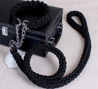 HKM-3110205 Adjustable Dog Collar and Leash Set - Multiple Sizes Available (S-XL)