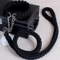 HKM-3110205 Adjustable Dog Collar and Leash Set - Multiple Sizes Available (S-XL)