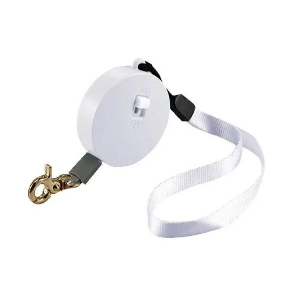 HKM-3111997 Retractable Mini Dog Leash - Portable Nylon Traction Belt for Small to Medium Pets