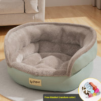 HKM-3112253 Universal Sofa Kennel for Pets - Warm Cloth Bed with Green and Gray Options