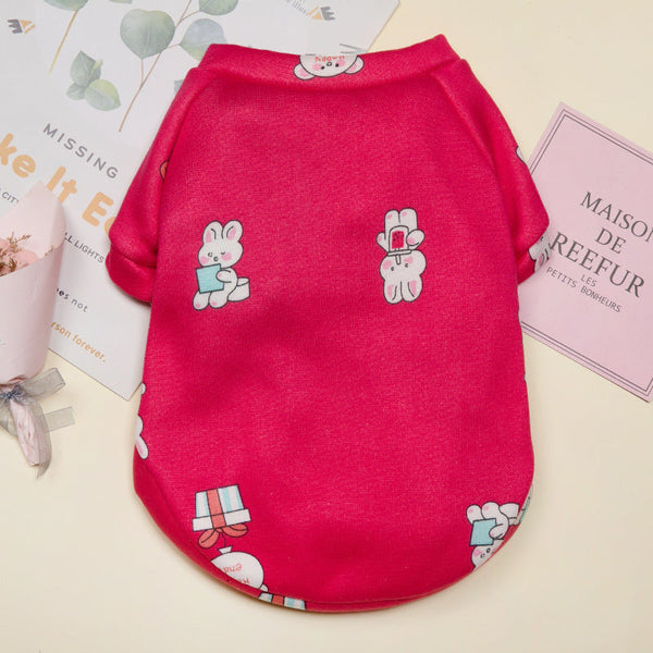 HKM-3113277 Cozy Cartoon Dog Fleece Pullover Sweater in Multiple Fun Styles