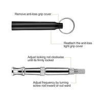 HKM-3113661 Ultrasonic Dog Training Whistle with Adjustable Keychain, Portable Copper Design