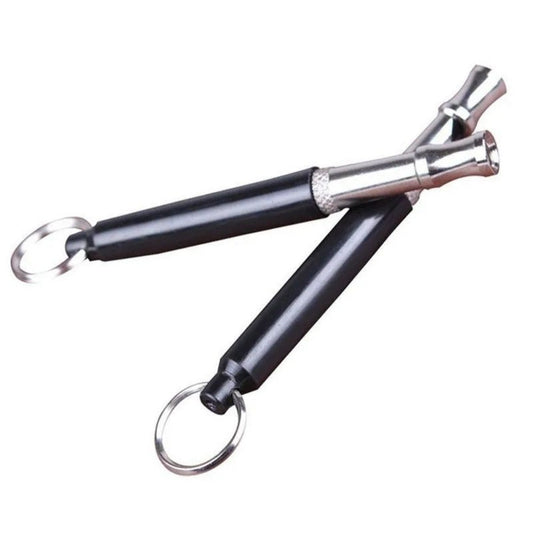 HKM-3113661 Ultrasonic Dog Training Whistle with Adjustable Keychain, Portable Copper Design