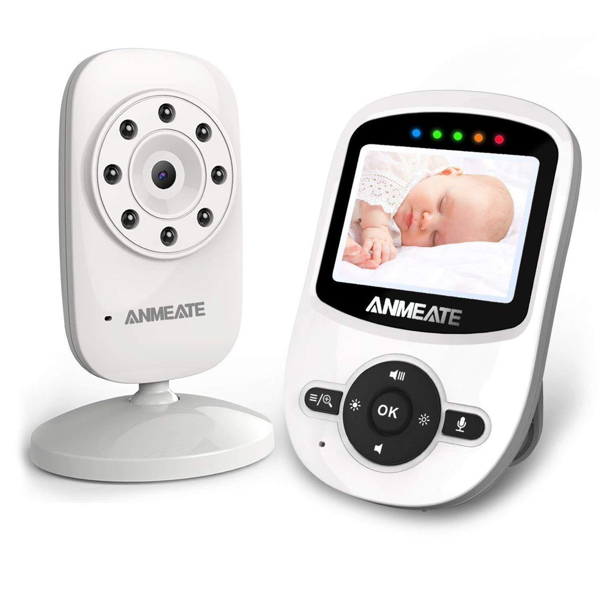 HKM-311379 Video Baby Monitor with Digital Camera - Wireless, Rechargeable, HomePlug Connectivity, Portable Design