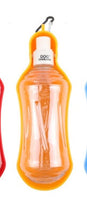 HKM-3114045 Portable Dog Water Bottle for Outdoor Travel - Plastic with Metal Buckle, 5 Color Options