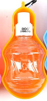 HKM-3114045 Portable Dog Water Bottle for Outdoor Travel - Plastic with Metal Buckle, 5 Color Options
