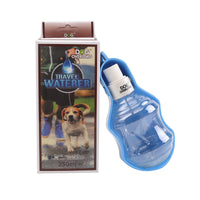HKM-3114045 Portable Dog Water Bottle for Outdoor Travel - Plastic with Metal Buckle, 5 Color Options