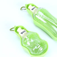 HKM-3114045 Portable Dog Water Bottle for Outdoor Travel - Plastic with Metal Buckle, 5 Color Options