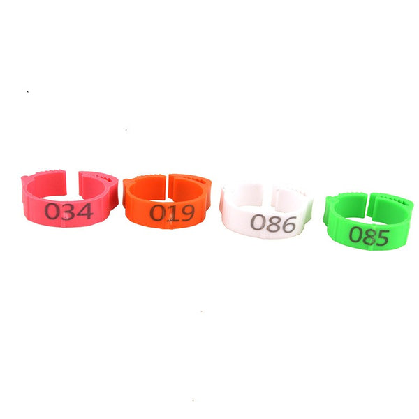 HKM-3115965 Chicken Foot Identification Ring with Stitch Marker for Poultry - 25 Pack