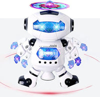 HKM-311635 Battery Operated Dancing Robot Toy with Light and Music for Kids Ages 2-14