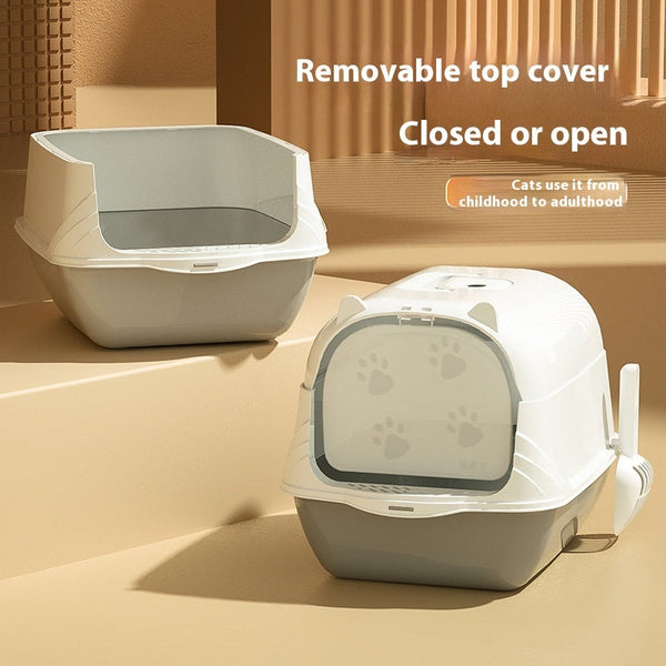 HKM-3117629 Oversized Enclosed Cat Litter Box in Multiple Colors