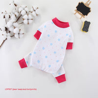 HKM-3118525 Cotton Four-Legged Pet Clothing in Various Fun Designs and Sizes
