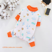 HKM-3118525 Cotton Four-Legged Pet Clothing in Various Fun Designs and Sizes