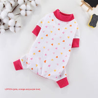 HKM-3118525 Cotton Four-Legged Pet Clothing in Various Fun Designs and Sizes