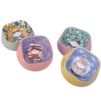 HKM-3119933 Bamboo Fiber Anti-Overturning Pet Bowl in Multiple Colors - 420ml Capacity
