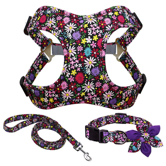 HKM-312019 Adjustable Dog Walking Strap with Collarchest for Comfortable Outdoor Walks