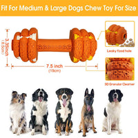 HKM-3122365 Durable Interactive Dog Chew Toy for Aggressive Chewers - Food Grade Tooth Cleaning for Medium and Large Dogs