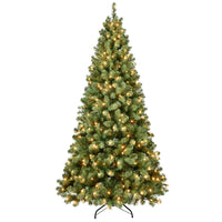 HKM-312275 Artificial 7ft Pine Christmas Tree with LED Lights for Indoor Home Decoration