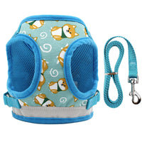 HKM-3123005 Adjustable Nylon Dog Vest Harness with Traction Rope for All Seasons