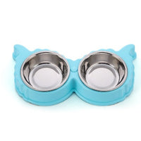 HKM-3123901 Detachable Stainless Steel and PP Resin Pet Food and Water Bowls - Available in Pink, Blue, and Yellow