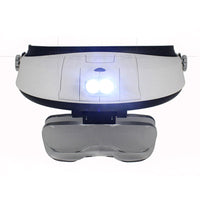 HKM-312403 Headband Magnifier with Interchangeable Lenses and LED Light