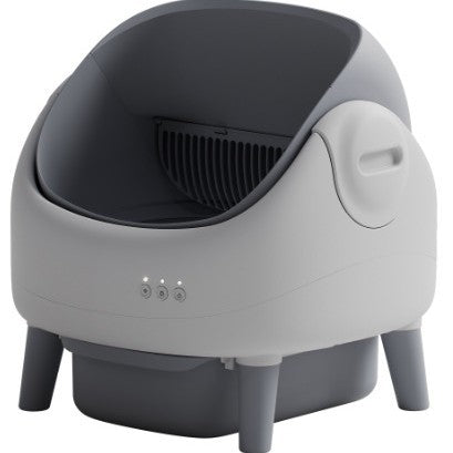 HKM-3125181 Automatic Semi-Closed Drawer Cat Litter Box - Shovel-Free Design in Multiple Colors