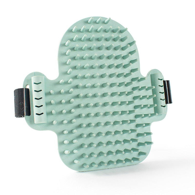 HKM-3125309 Cat Massage Comb - Rubber Cactus Rubbing Brush for Itching Relief and Play