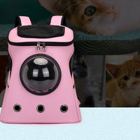 HKM-3125949 Large-Capacity Pet Backpack Carrier with Transparent Space Capsule Design for Cats and Dogs