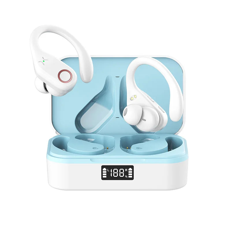 HKM-312979 Waterproof Wireless In-Ear Headset with LED Digital Display for Sports Use