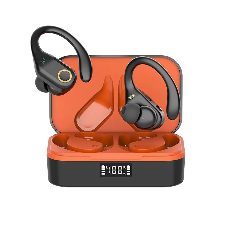 HKM-312979 Waterproof Wireless In-Ear Headset with LED Digital Display for Sports Use