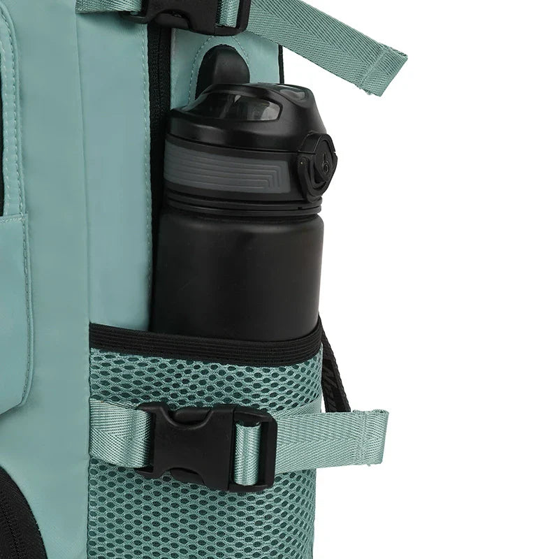 HKM-313043 Waterproof 17 Inch Nylon Laptop Backpack with Shoe Compartment and USB Port