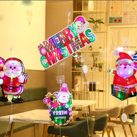 HKM-313107 Five-Pointed Star Snowflake LED Christmas Decoration Lights for Windows and Trees