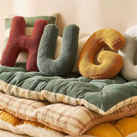 HKM-313107 Plush Alphabet Pillow Cushion for Home Decor and Photography Props
