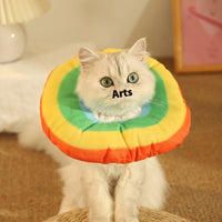 HKM-3131453 Colorful Anti-Licking Kitten Collar with Adjustable Sizes and Waterproof Patterns