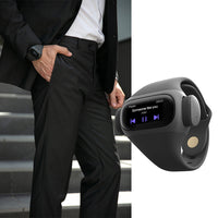 HKM-313171 True Wireless Bluetooth Headset with Health Monitoring and Exercise Tracking - Grey Silicone Wristband