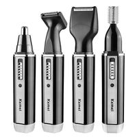 HKM-313235 Rechargeable Electric Nose Hair Trimming Kit with Eyebrow and Sideburn Grooming Tools