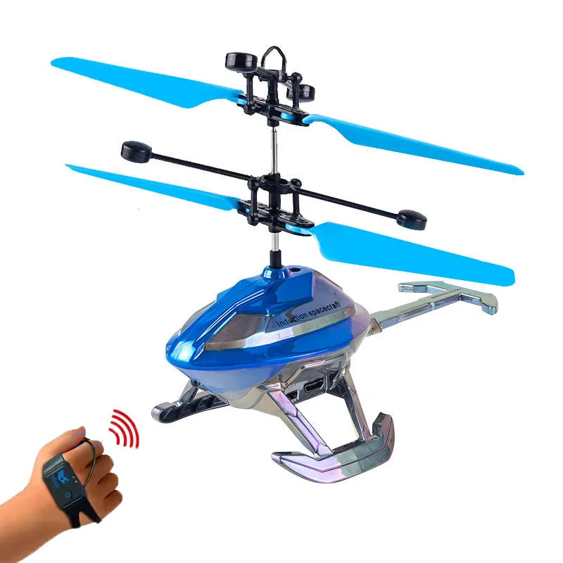 HKM-313235 Remote-Controlled Airplane Helicopter for Outdoor Fun, Gesture Sensing, Ready-to-Fly