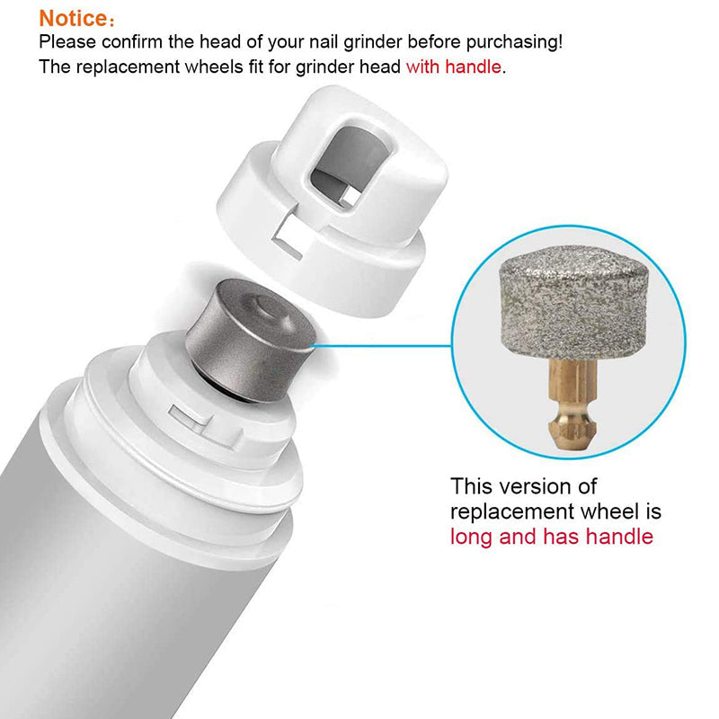 HKM-3133245 Replacement Grinding Head for Pet Nail Grinder - Copper, Durable Diamond Material, Easy to Install