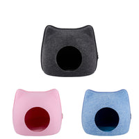 HKM-3133501 Felt Pet Nest in Gray, Pink, and Blue for All Seasons