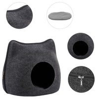 HKM-3133501 Felt Pet Nest in Gray, Pink, and Blue for All Seasons