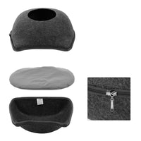 HKM-3133501 Felt Pet Nest in Gray, Pink, and Blue for All Seasons