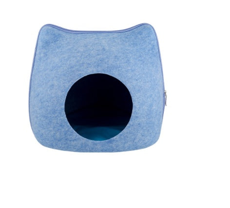 HKM-3133501 Felt Pet Nest in Gray, Pink, and Blue for All Seasons