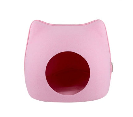 HKM-3133501 Felt Pet Nest in Gray, Pink, and Blue for All Seasons
