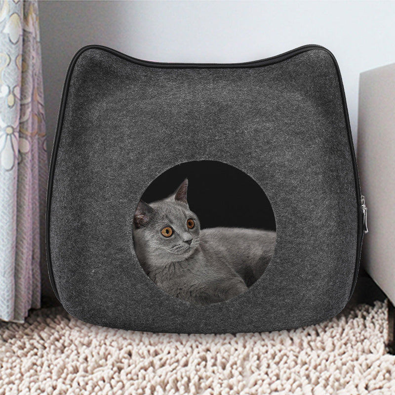 HKM-3133501 Felt Pet Nest in Gray, Pink, and Blue for All Seasons