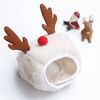 HKM-3133629 Christmas Cartoon Dog Cat Saliva Towel Bib and Hats for Pets up to 15kg